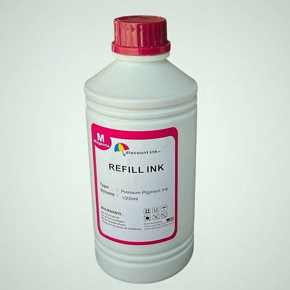 1000ml Magenta Pigment Ink for lc404 Ink Packs WorkForce Pro WF-C5710 WF-C5790