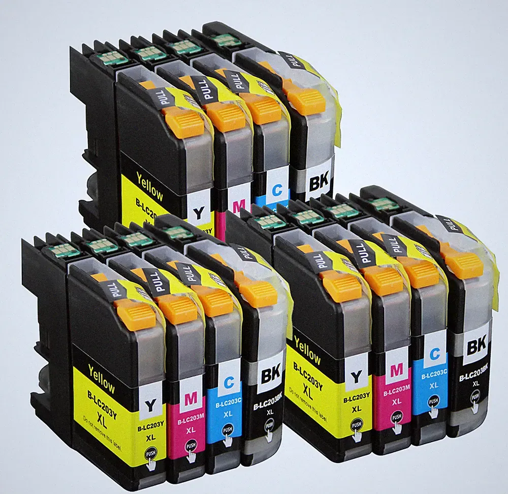 12P XL Printer Ink fits Brother LC203 LC201 MFC-J680DW MFC-J885DW MFC-J4420DW