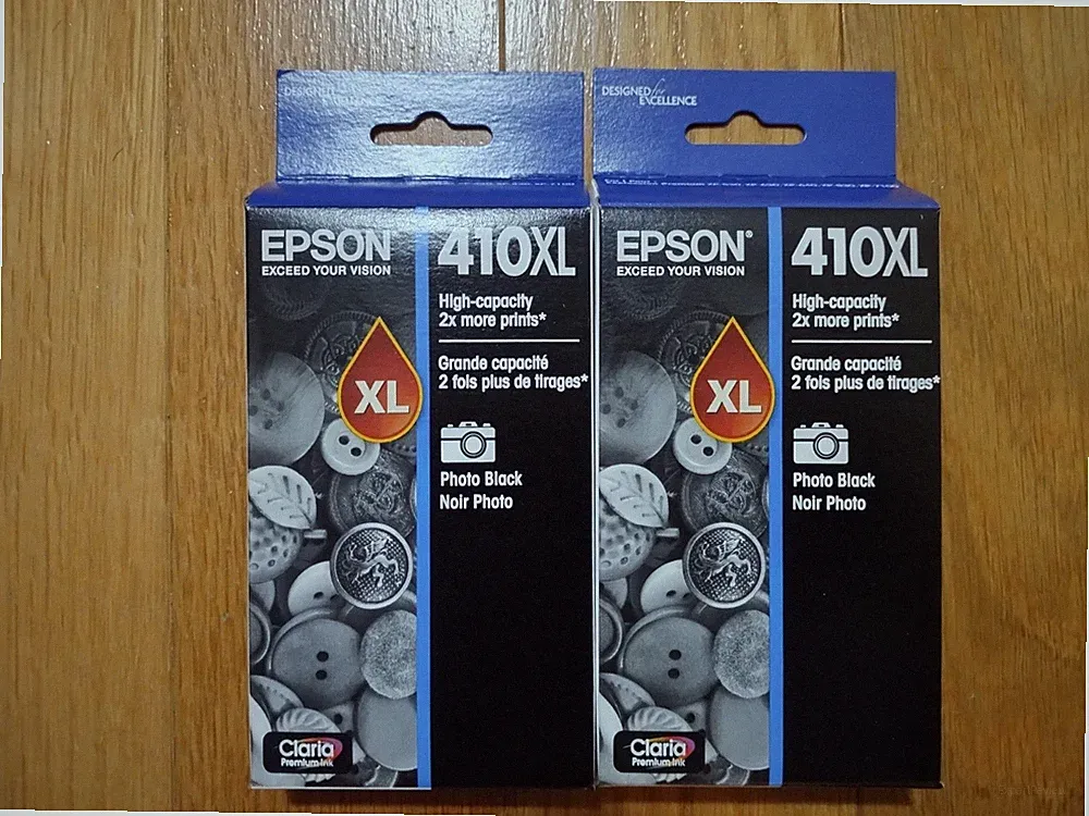 2028 GENUINE LOT EPSON #410XL PHOTO BLACK INK EXPRESSION XP-530-640-830 XP-7100