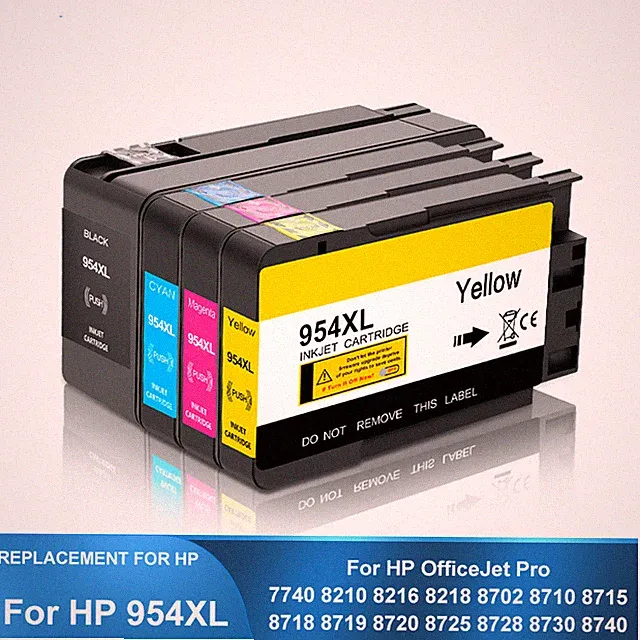 4PC Ink Cartridge HP 954XL For HP Officejet Pro 7740 8210 8702 8710 8720 8725