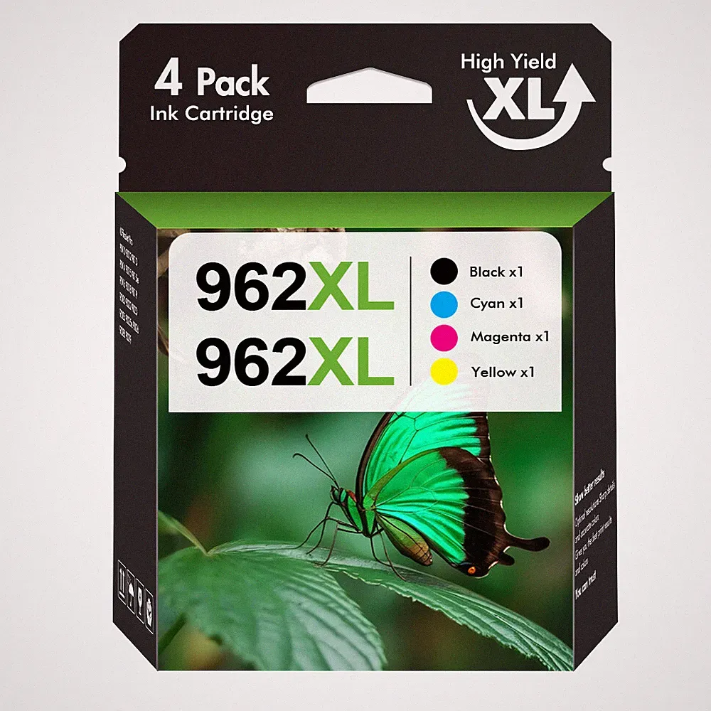 4PK 962XL Ink Cartridges for HP Officejet Pro 9010 9015 9016 9018 9019 9020 9025