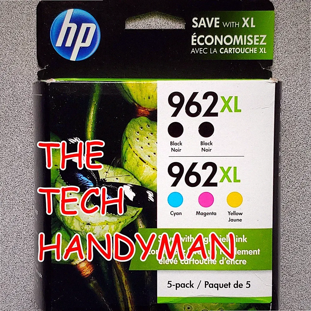 5-PACK HP GENUINE 962XL BLACK & COLOR INK (RETAIL BOX) OFFICEJET PRO 9015 9018