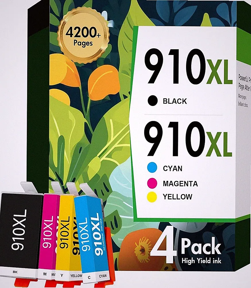 910XL 910 8020 Ink Cartridges Replacement for HP 910 Ink Cartridges Combo Pack H