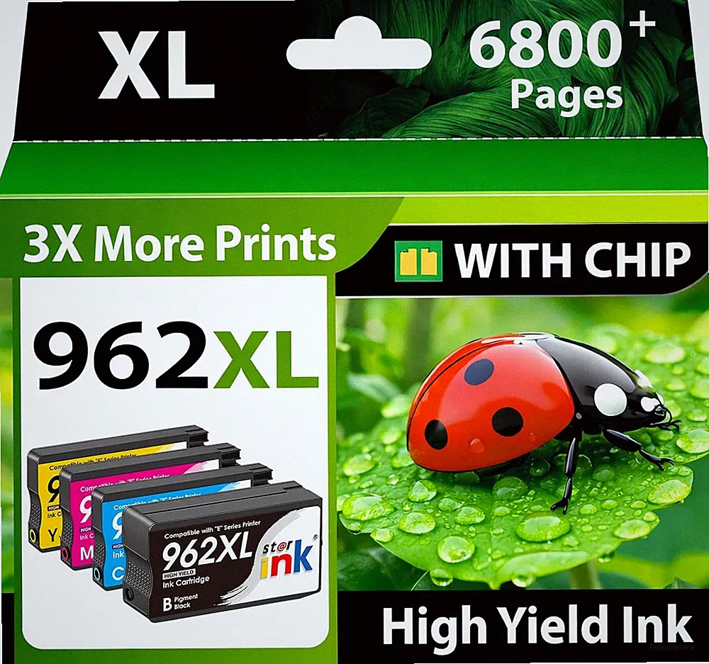 962 962XL Ink Cartridges Combo Pack Latest Chip, Replacement for HP 962XL Hp962X