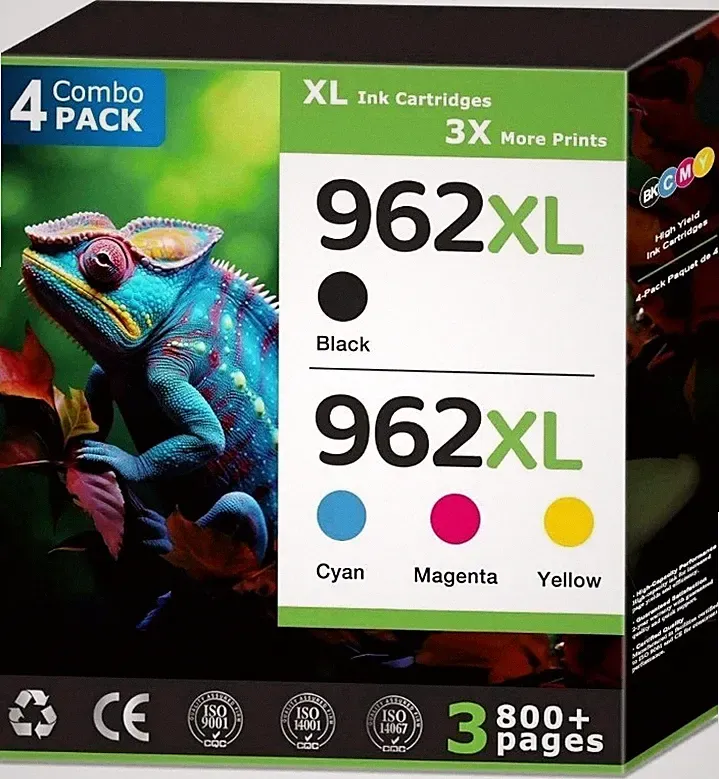 962XL Ink Cartridges Combo Pack Replacement for HP 962 Ink Cartridges Compatible