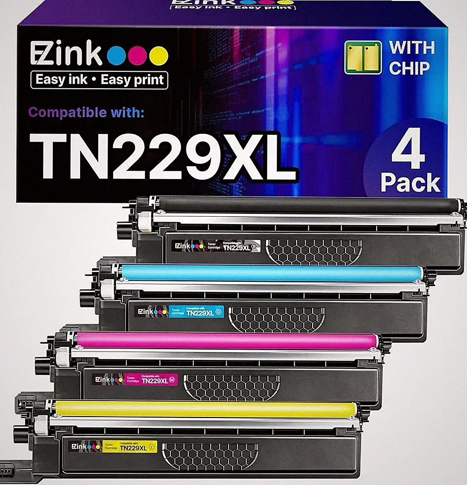 E-Z Ink Compatible TN229XL Toner Cartridges Replacement for Brother TN229XL