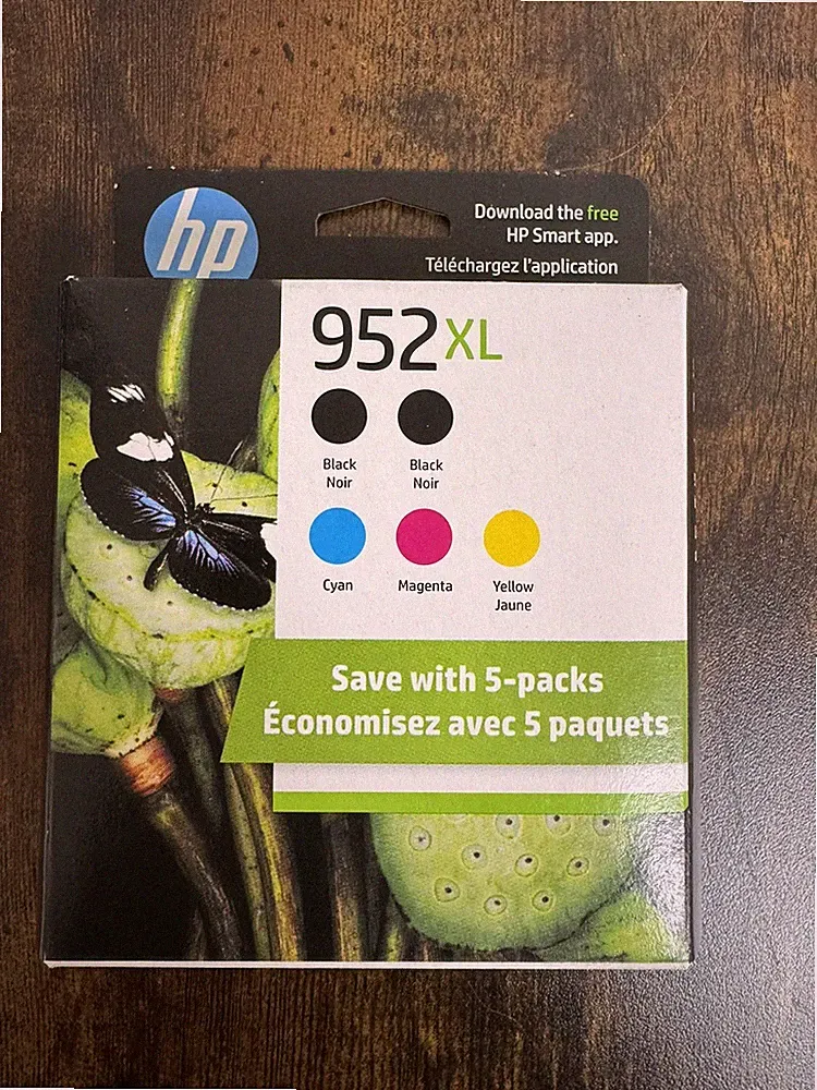 Genuine HP 952 XL 5 Pack High Yield Ink Cartridge Combo 6ZA00AN 952XL exp 2027