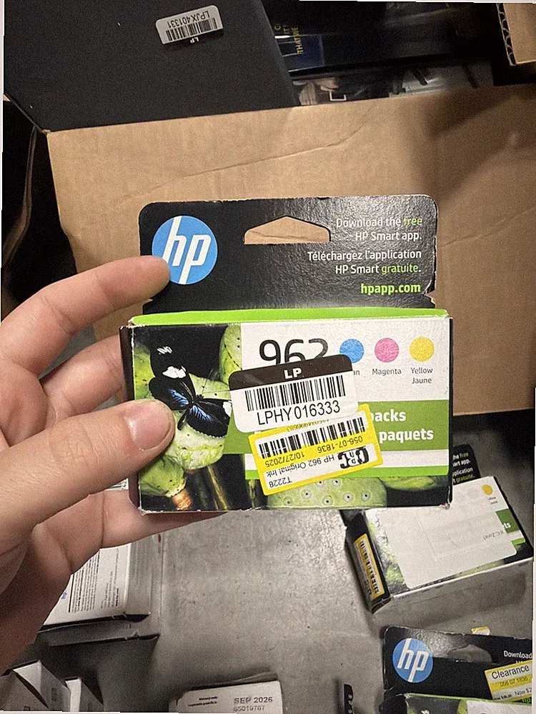 HP 962 Cyan/Magenta/Yellow Color Ink Cartridge Genuine 3-Pack, PICK EXP