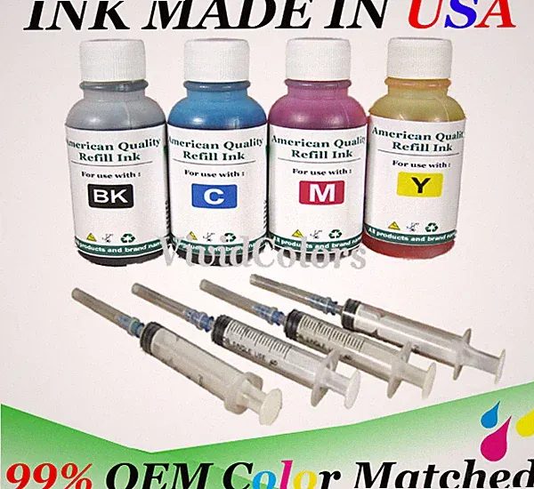 Refill Dye Ink for HP 65 65XL Black Color Ink Cartridge 30ml Deskjet 3752 3755